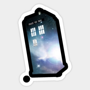 Space Tardis Sticker